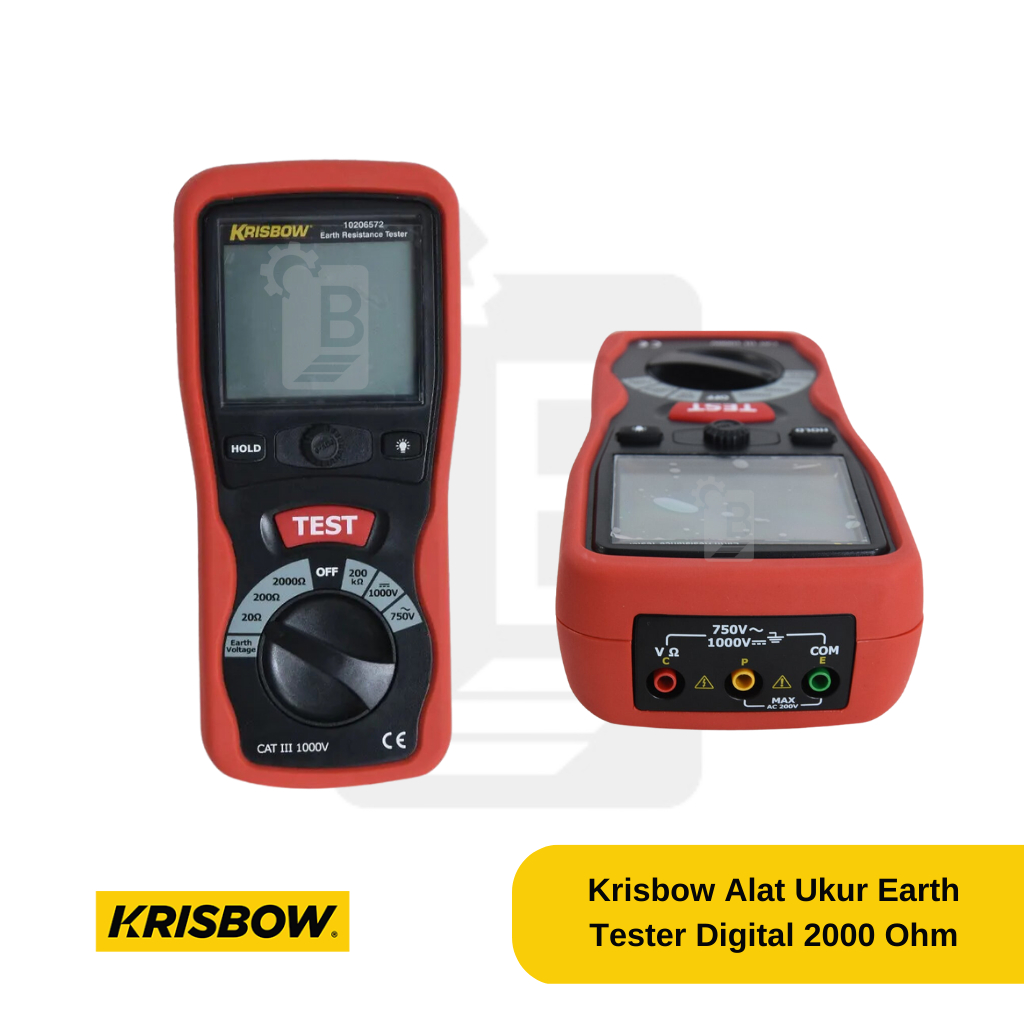 Jual Krisbow Alat Ukur Earth Tester Digital 2000 Ohm Shopee Indonesia
