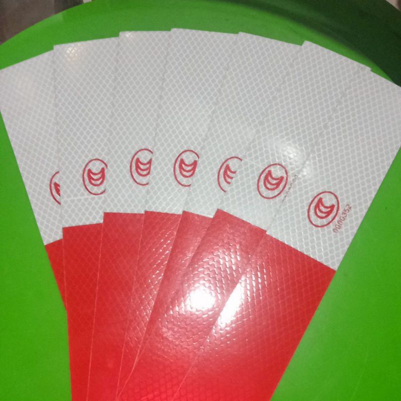 Jual Sticker Reflector Warning Design Merah Putih Sticker Reflector Pemantul Cahaya Shopee