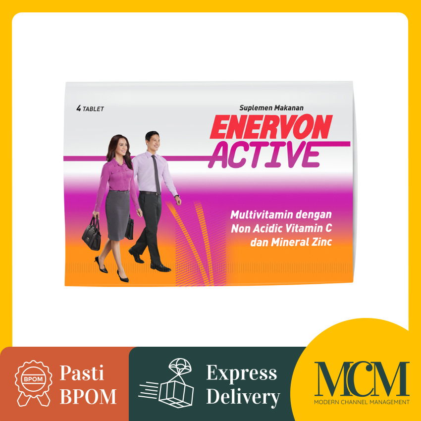Jual Enervon Activ Multivitamin 4 Tablet Menjaga Daya Tahan Tubuh