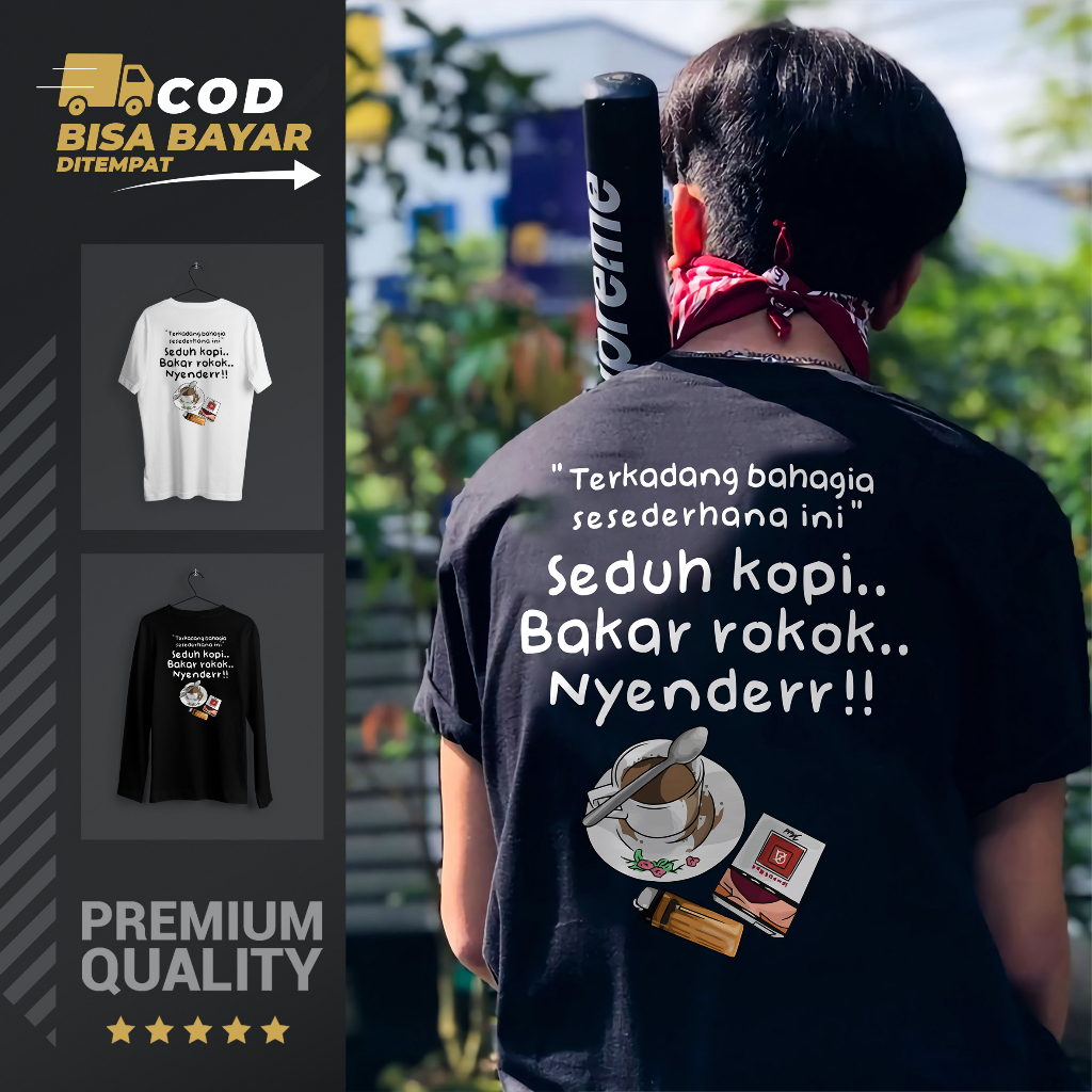 Jual Cocol Store - Kaos Kopi Seduh Kopi Bakar R0k0k Nyender | Shopee ...