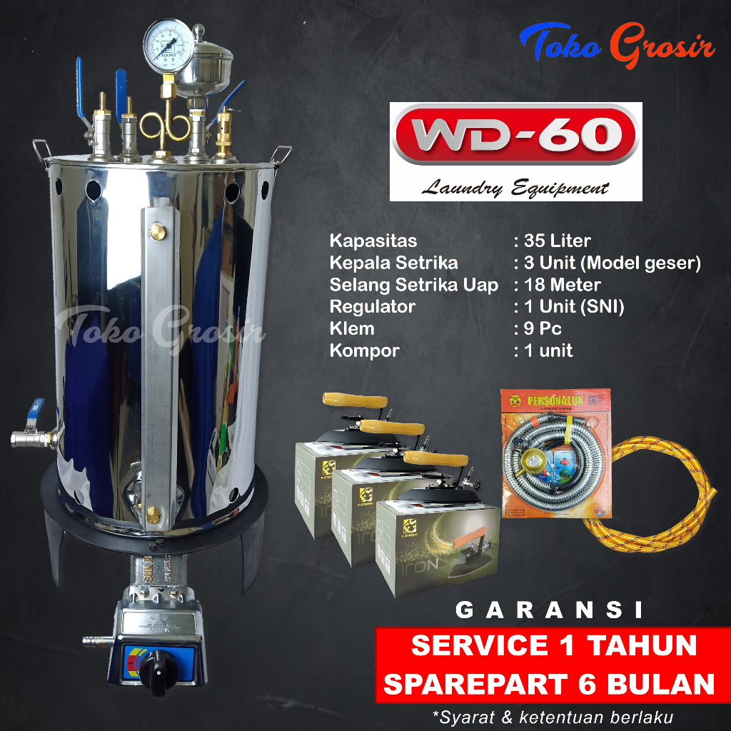Jual SETRIKA UAP LAUNDRY SETRIKA BOILER GAS SETRIKA UAP GAS LOKAL ...