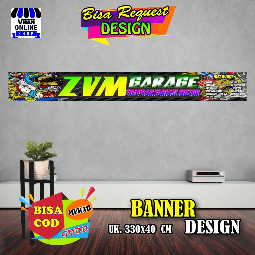 Jual Cetak Spanduk Racing Bengkel, Banner Atap, Keren Murah Bagus ...