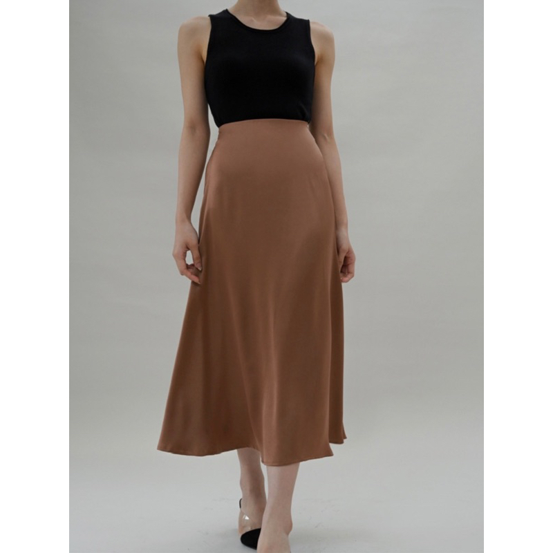 CLAUDE Skirt Rok Satin Basic Satin Skirt Satin Silk Skirt Rok Satin Duyung Rok Satin Silk