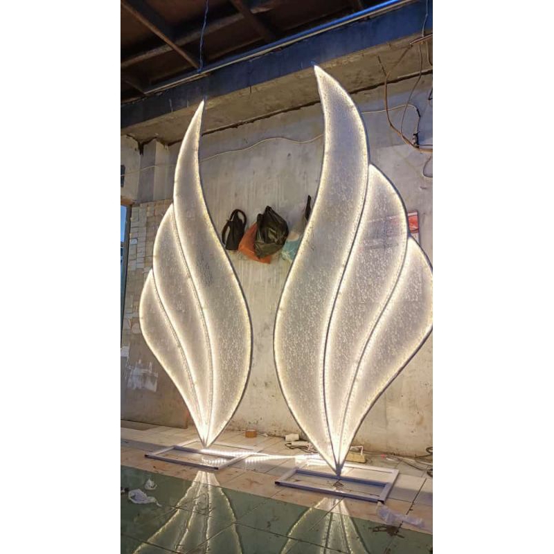 Jual ALMAIRA LAMPU STANDING KIPAS MODEL SAYAP FULL LED | Shopee Indonesia