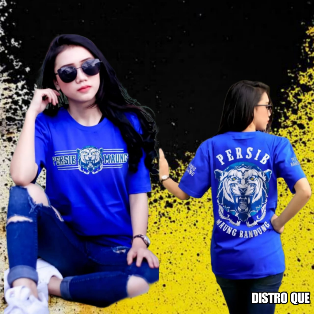 Jual KAOS PERSIB PERSIB MAUNG BANDUNG BIRU LENGAN PENDEK KATUN COMBAT ...