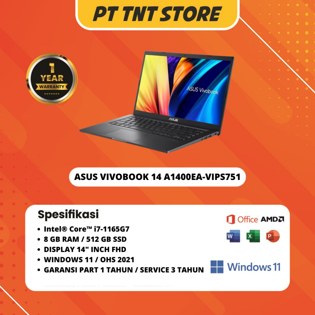 Jual Asus Vivobook 14 A1400ea Vips751 Shopee Indonesia 3767