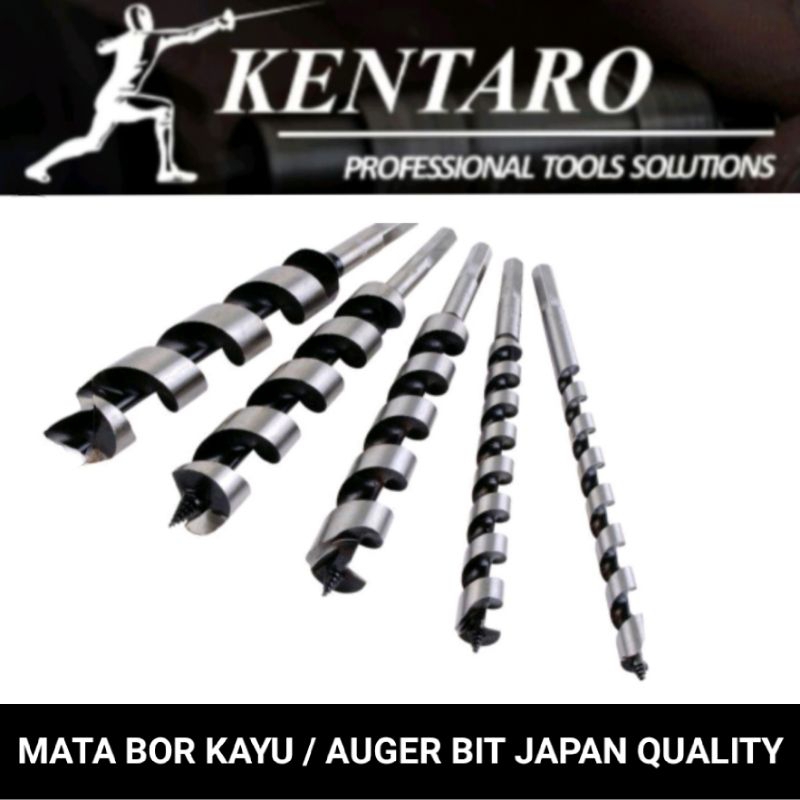 Jual Mata Bor Kayu Auger Bit Mm Mm Kentaro Japan Quality Shopee Indonesia