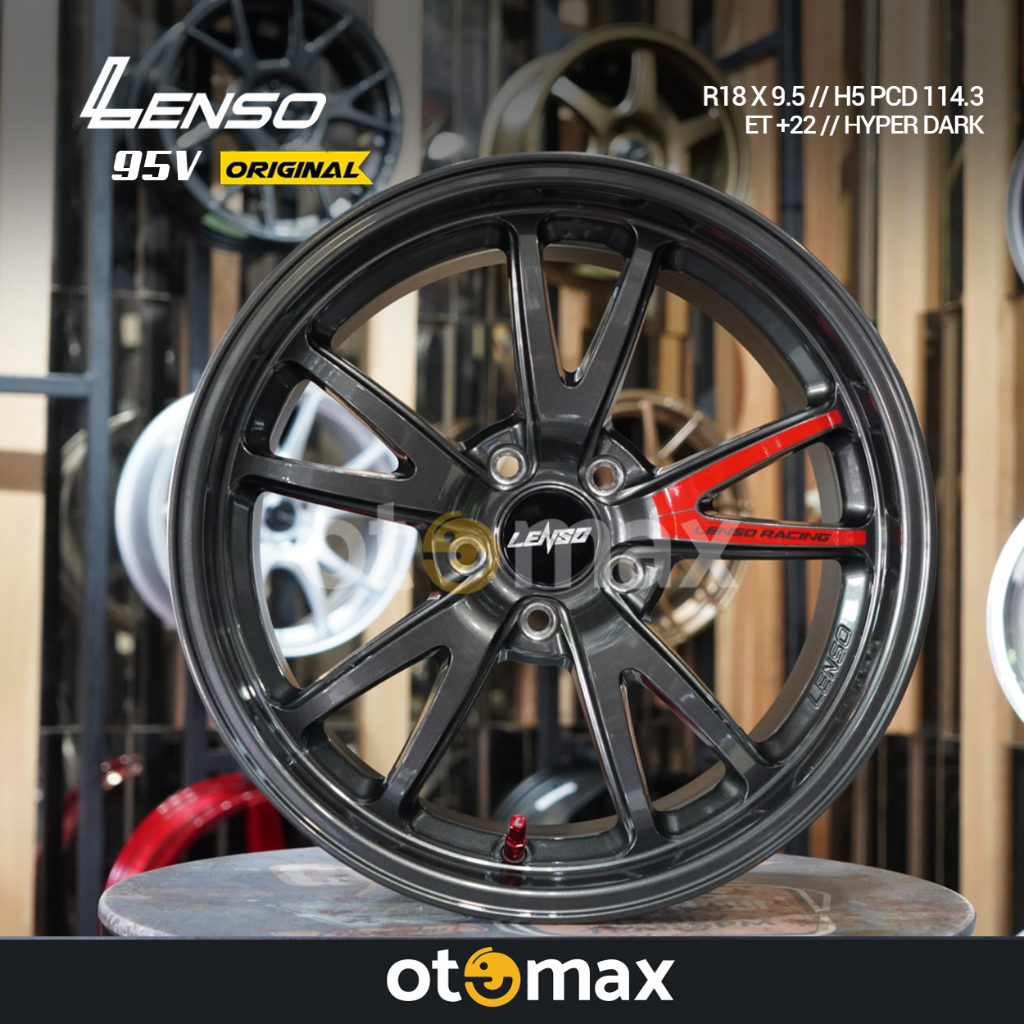 Jual Velg Mobil Lenso 95V Original Ring 18 Hyper Dark | Shopee Indonesia