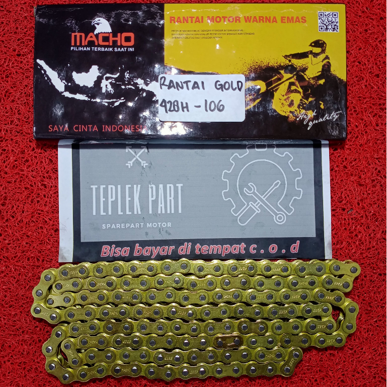 Jual MACHO/Rante 428h Gold/Rante 428h/Rantai 428h/Rante Motor/Megapro ...
