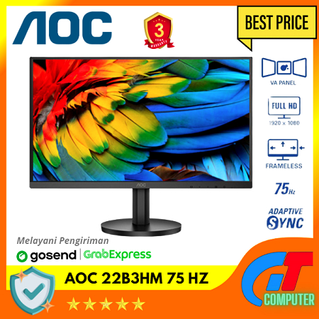 Jual MONITOR LED AOC 22B3HM 21.5" Full HD 75Hz - Ultra-slim Frameless ...