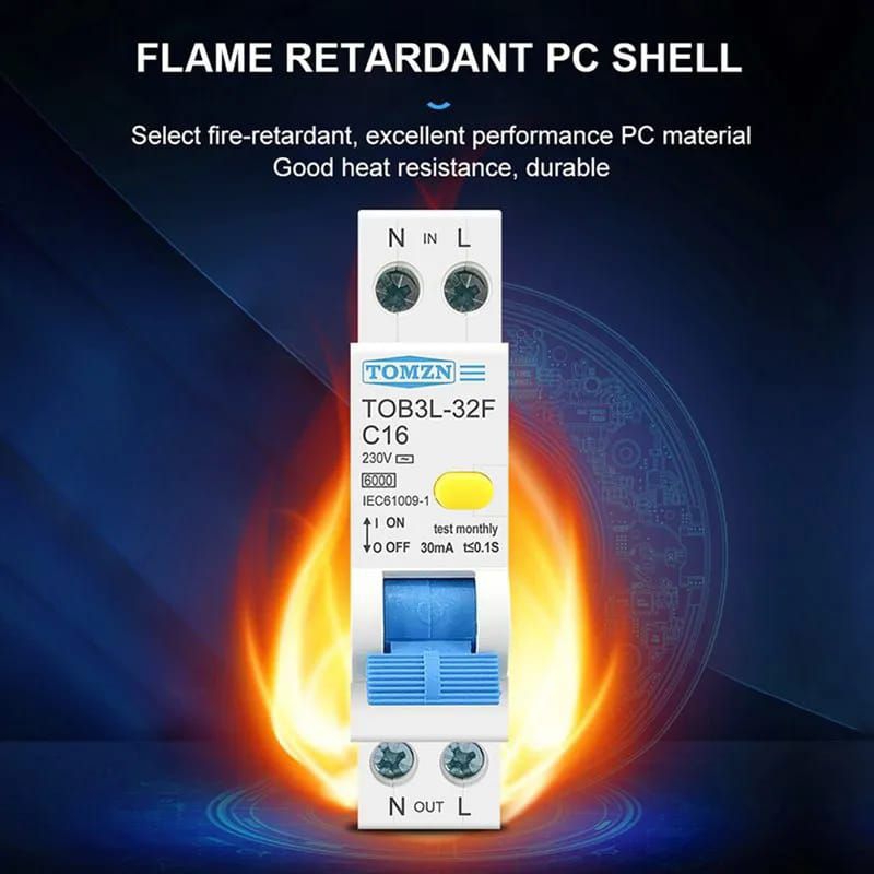 Jual Breaker Tomzn RCBO Slim MCB+ELCB/RCCB 6A 10A 16A 20A 25A ...