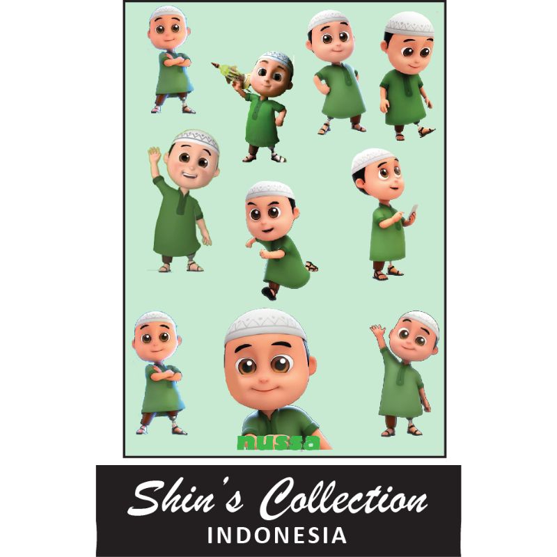Jual Sticker Stiker Murah Anti Air Nussa Solo | Shopee Indonesia