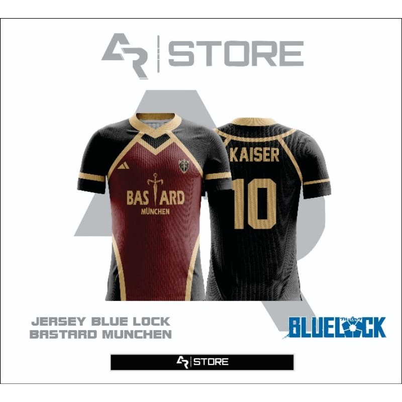 Jual Jersey Anime Blue Lock Kaiser (Bastard Munchen) Bisa Custom Nama