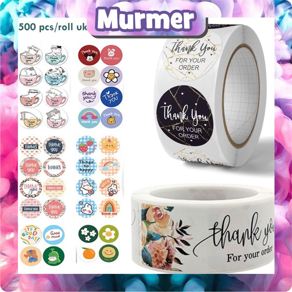 Jual MurmerOfficial 500 pcs Stiker Label Thank You For Your Order S058 ...