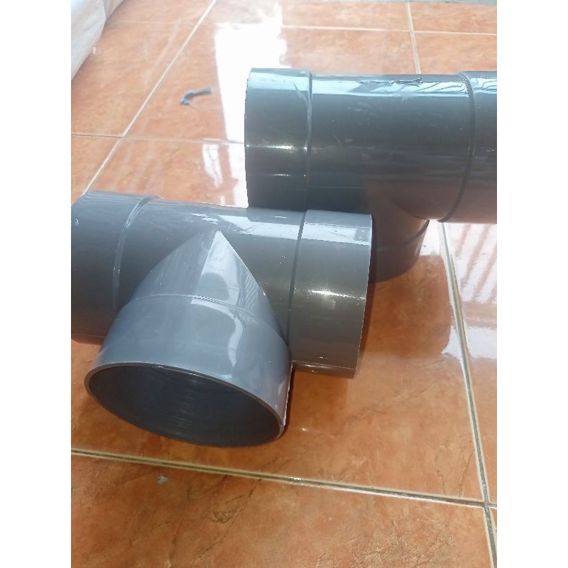 Jual Sambungan Pipa PVC Tee 4 inch Fitting T 4 inch | Shopee Indonesia
