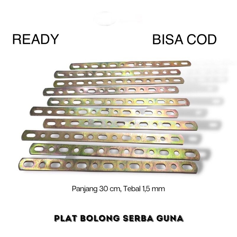 Jual Breket Besi Plat Bolong Serbaguna Panjang 30 Cm Multiguna Shopee Indonesia 4472