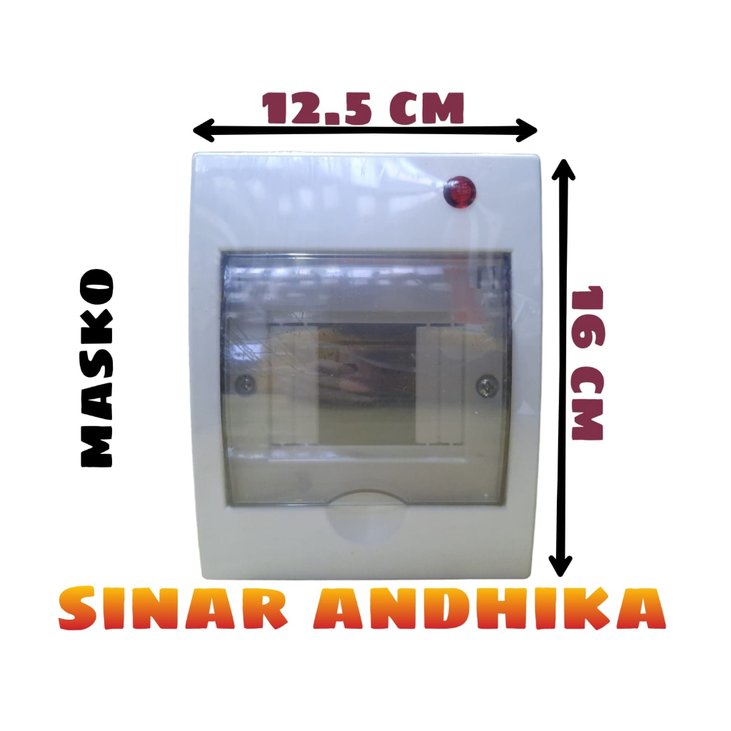 Jual PANEL BOX MCB IB/OB MASKO 2-4 GROUP + LAMPU 9104 L | Shopee Indonesia
