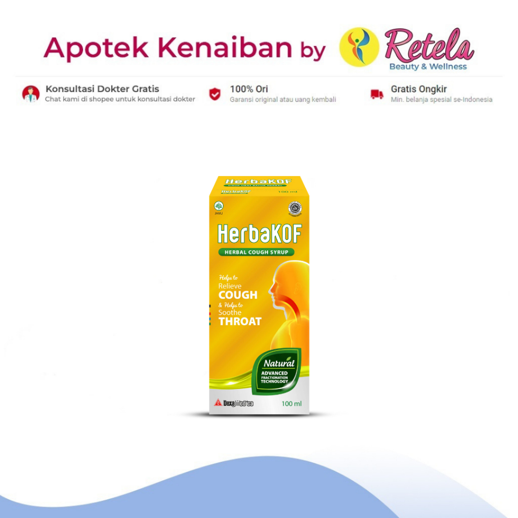 Jual HERBAKOF HERBAL COUGH SYRUP Shopee Indonesia