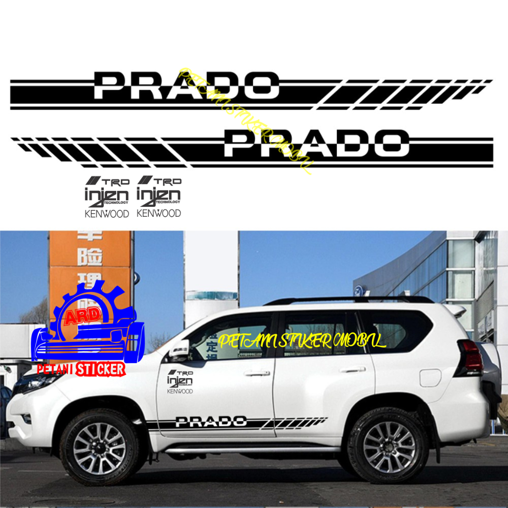 Jual LIST MOBIL STIKER MOBIL STICKER TOYOTA PRADO CUTTING STIKER ...