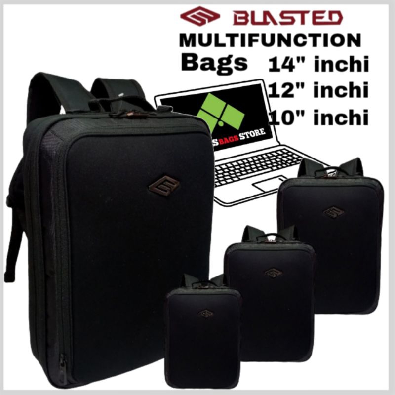 Jual Tas Laptop Selempang Ransel Multifungsi 3in1 BLASTED 10/12/14 inch ...