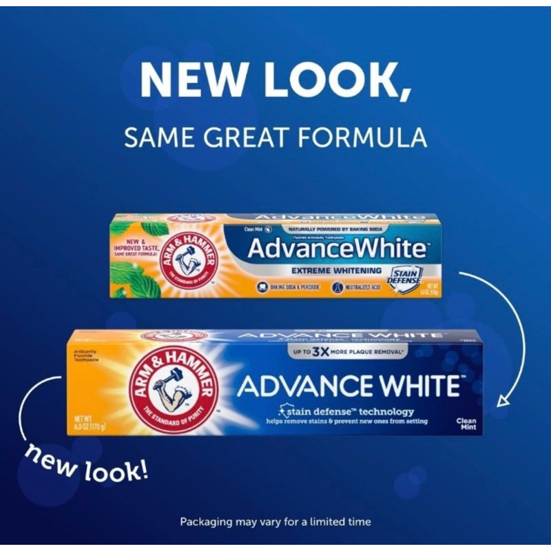 Jual ARM AND HAMMER ADVANCED WHITE TOOTHPASTE 170 ML Shopee Indonesia