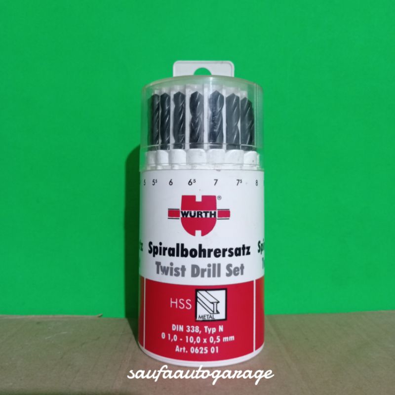 Jual WURTH Drill Bit Set HSS Mata Bor besi & stainless tahan panas