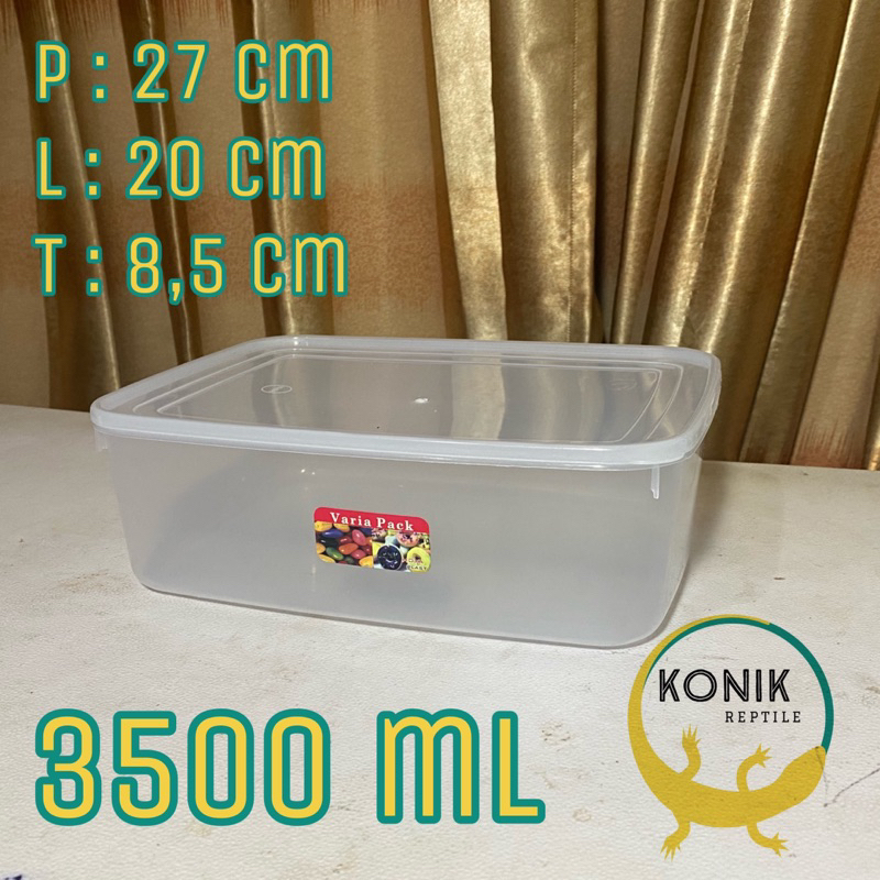 Jual Boxkotakcontainertoples Makanan Kue Donat Varia Pack 3500 Ml Shopee Indonesia 9940