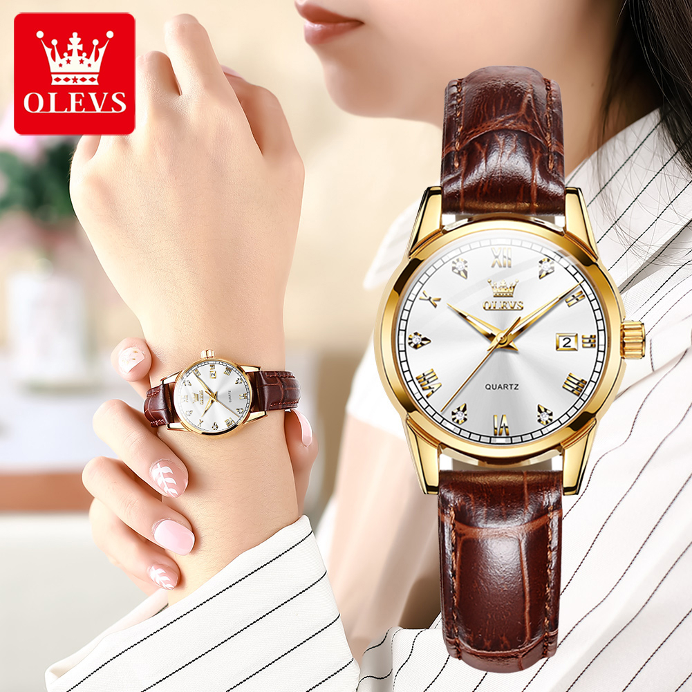 Jual OLEVS Jam Tangan Wanita Kecil Korea Terbaru 2025 Anti Air