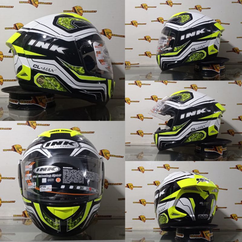 Jual Helm Full Face Ink Cl Max New Motip Black Doff Original Helm