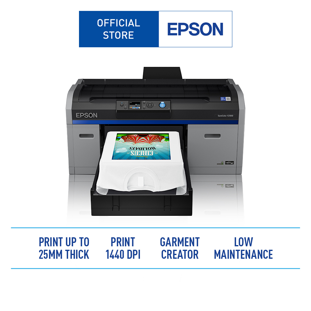 Epson SureColor SC-F2130 Direct-To-Garment (DTG) Textile Printer