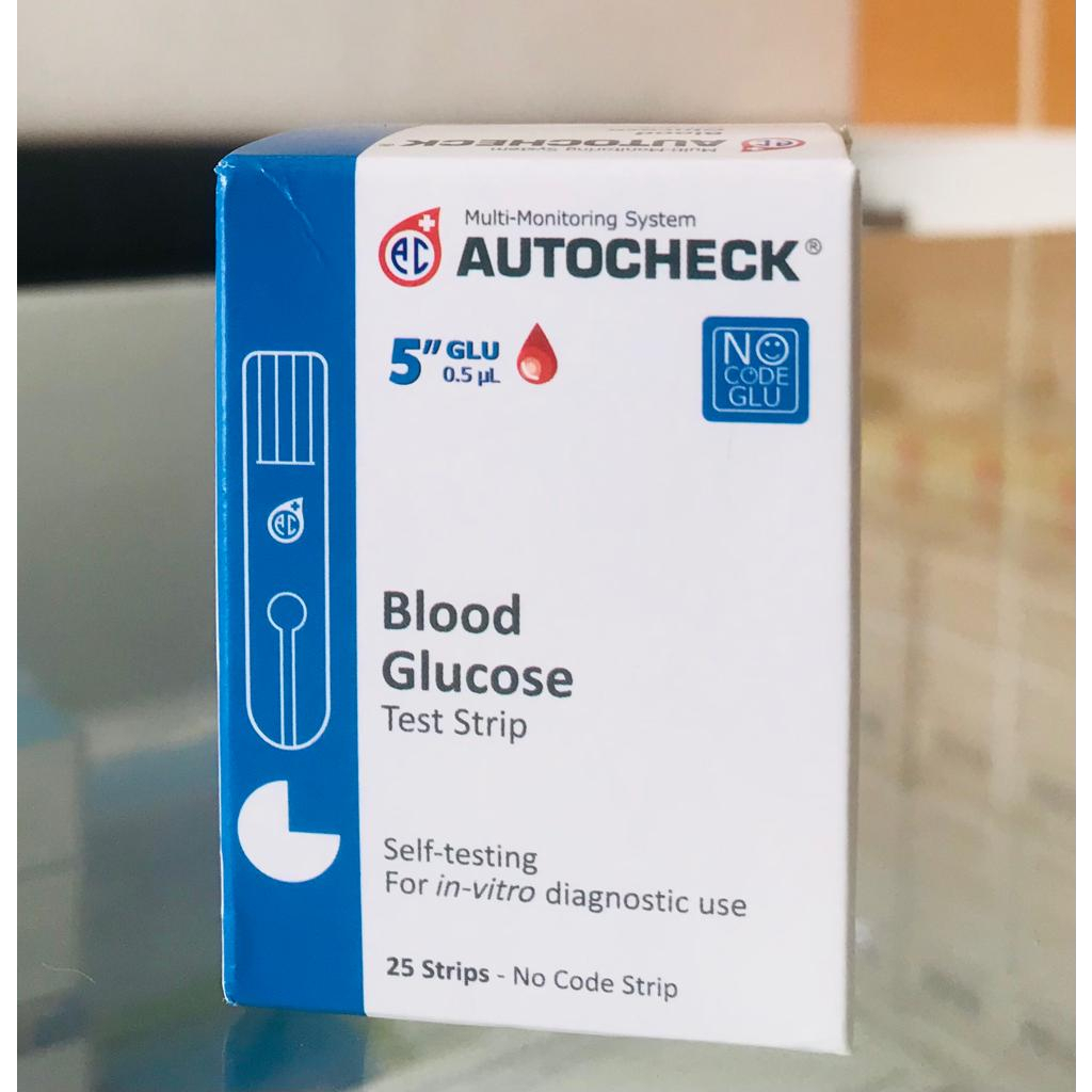 Jual Autochek Strif Blood Glucose 25 Test Strip | Shopee Indonesia