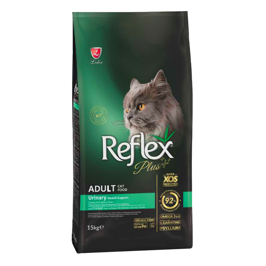 Jual REFLEX PLUS Adult Cat Food Urinary - CHICKEN 15kg | Shopee Indonesia