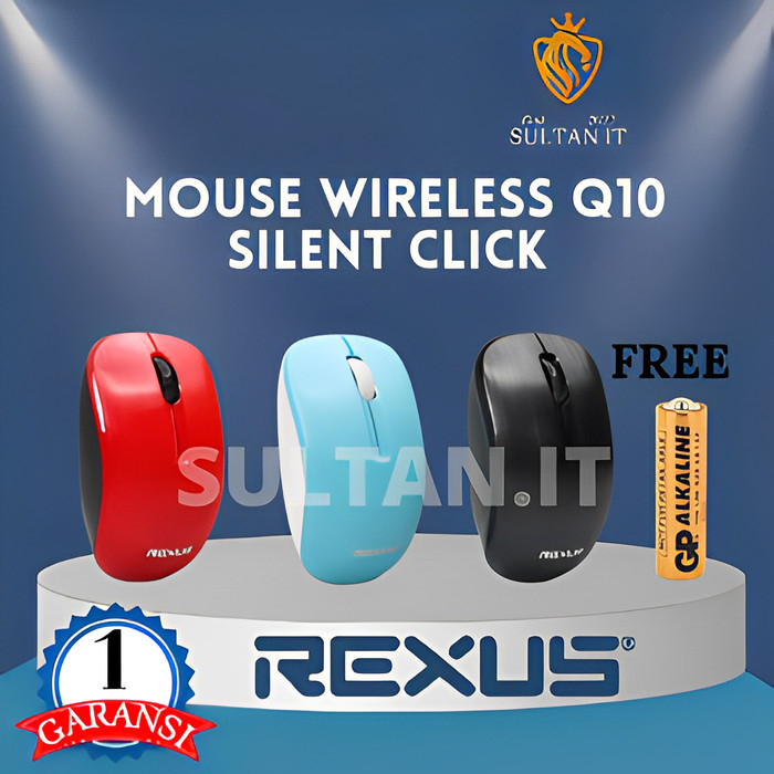 Jual Rexus Mouse Wireless Office Q10 Silent Click Original | Shopee ...