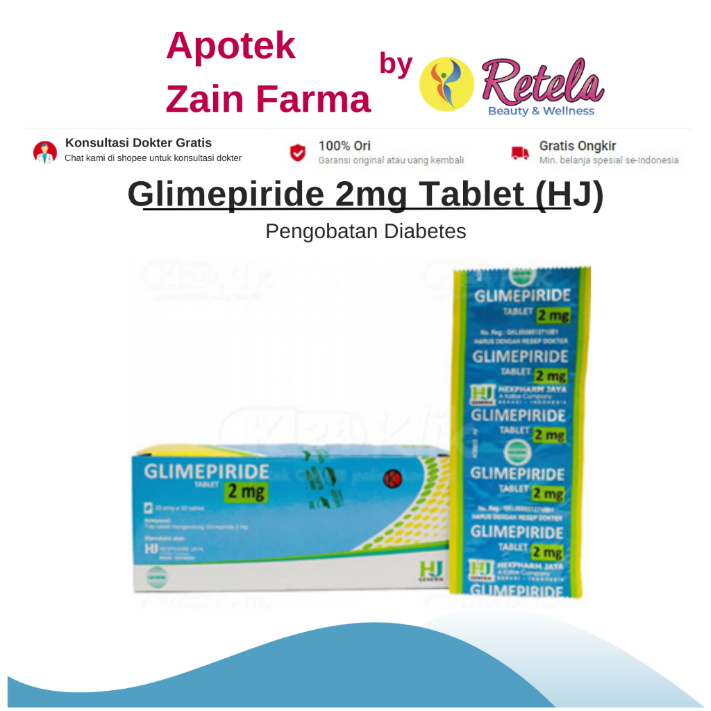 Jual Glimepiride Mg Strip Tablet Shopee Indonesia