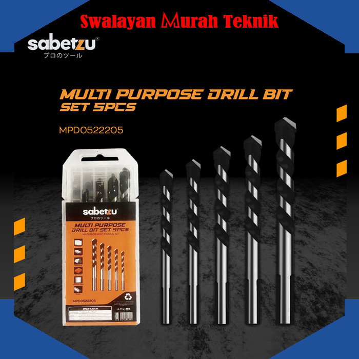 Jual Mata Bor Multifungsi Set Pcs Sabetzu Mpd Multi Purpose Drill Bit Shopee Indonesia