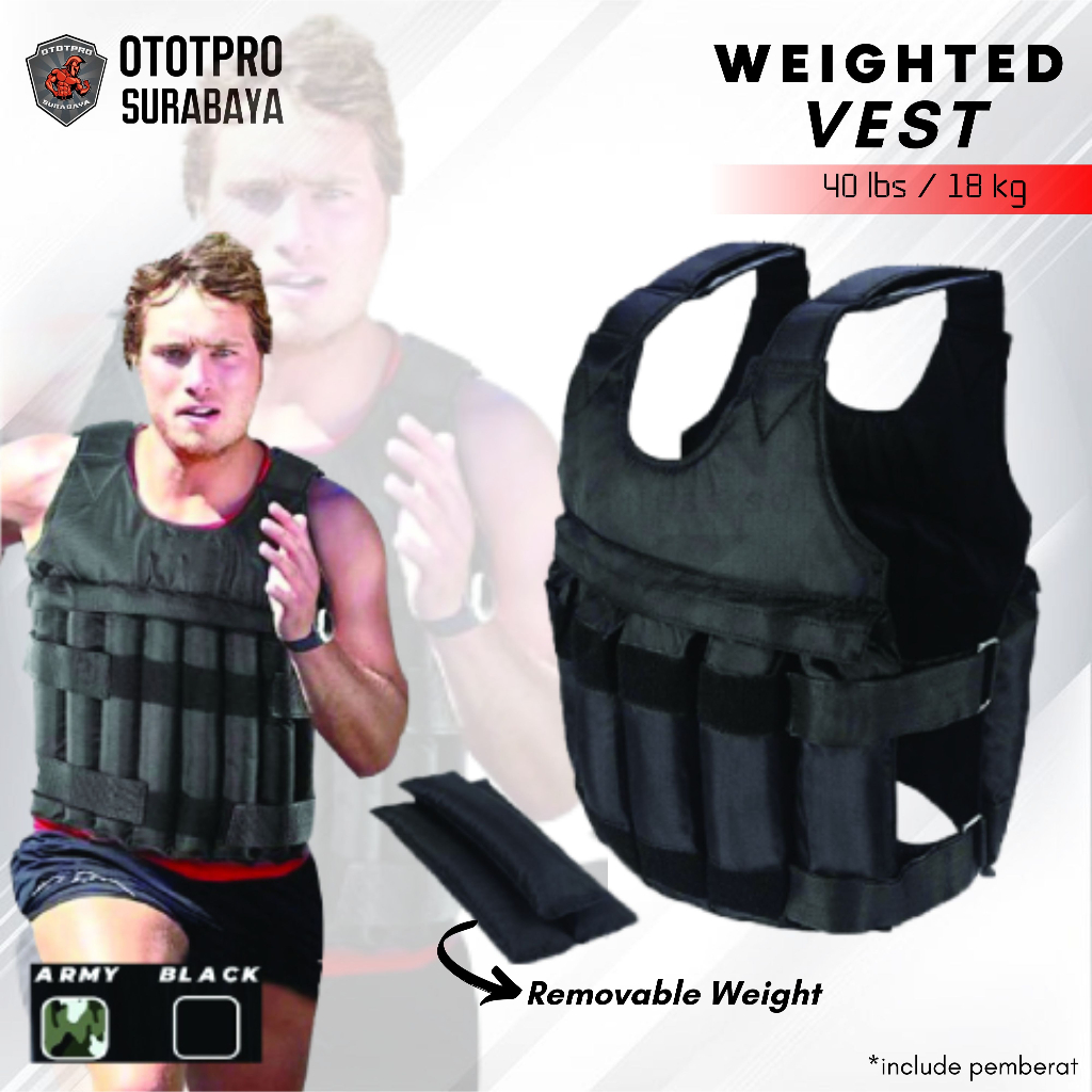 Jual Weighted Vest 20Kg |Rompi Pemberat |Jaket Pemberat |Gym|Fitness ...