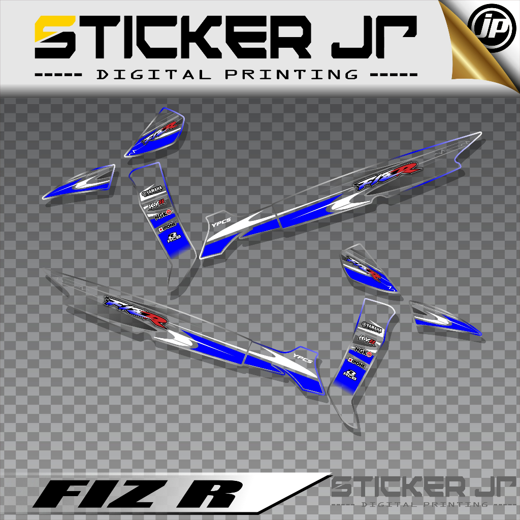 Jual Stiker Striping Decal Transparan Motor FIZ R - Sticker Motor ...