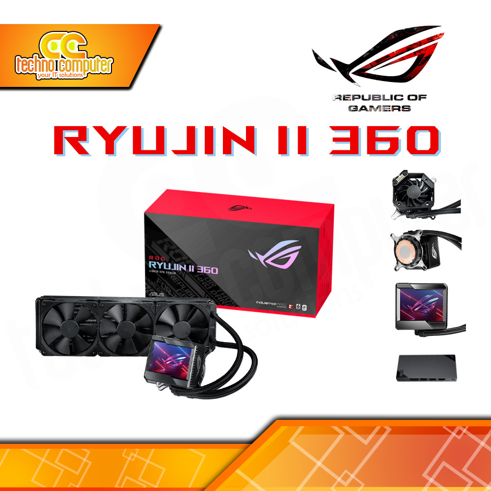 Jual CPU COOLER ASUS ROG RYUJIN II 360 with 3.5inch LCD Display - 360mm ...