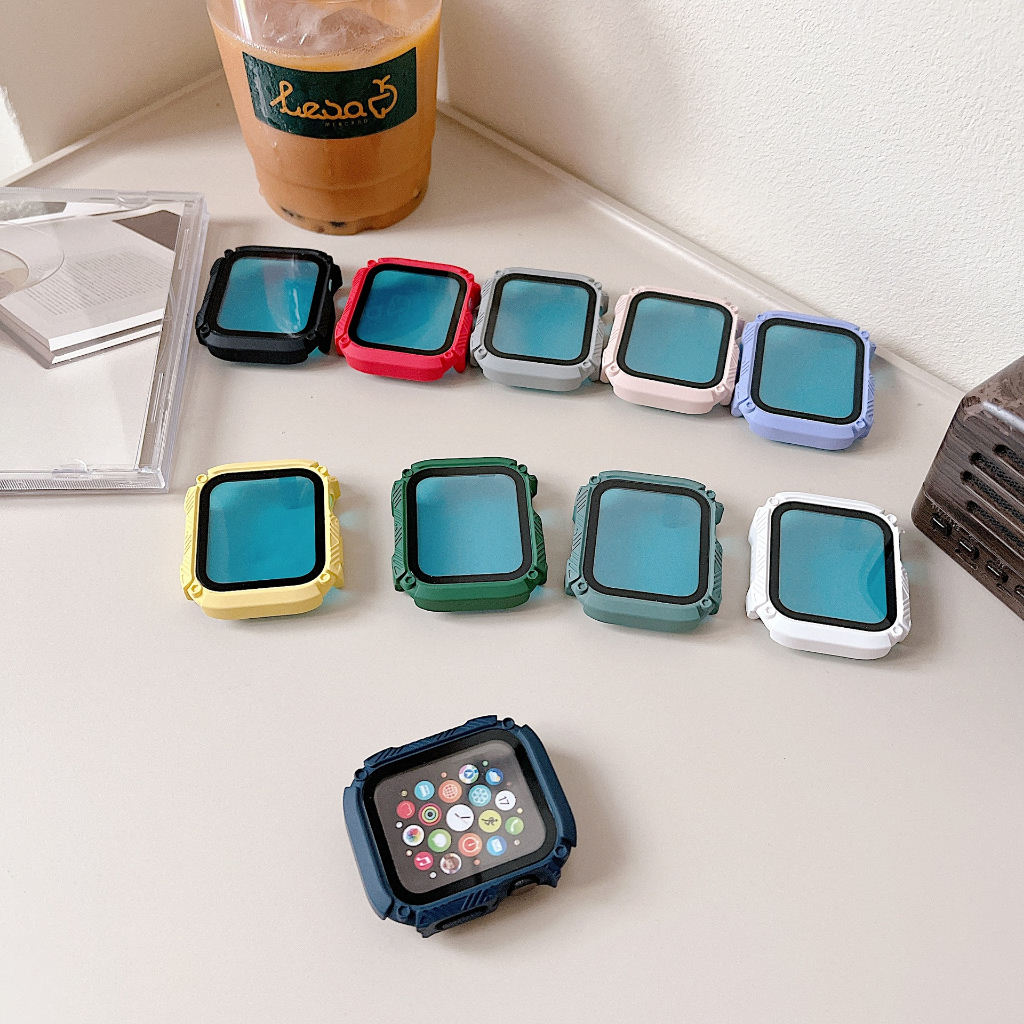 Jual Smart Watch 2 in 1 Case Screen Protector For iWatch Series 8 7