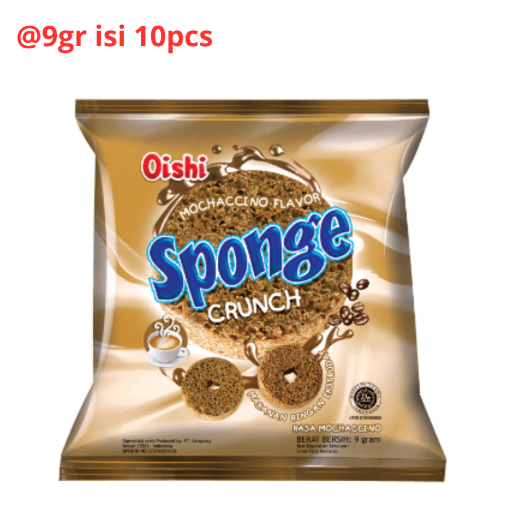 Jual OISHI SPONGE RENCENG @9gr ISI 10 | Shopee Indonesia