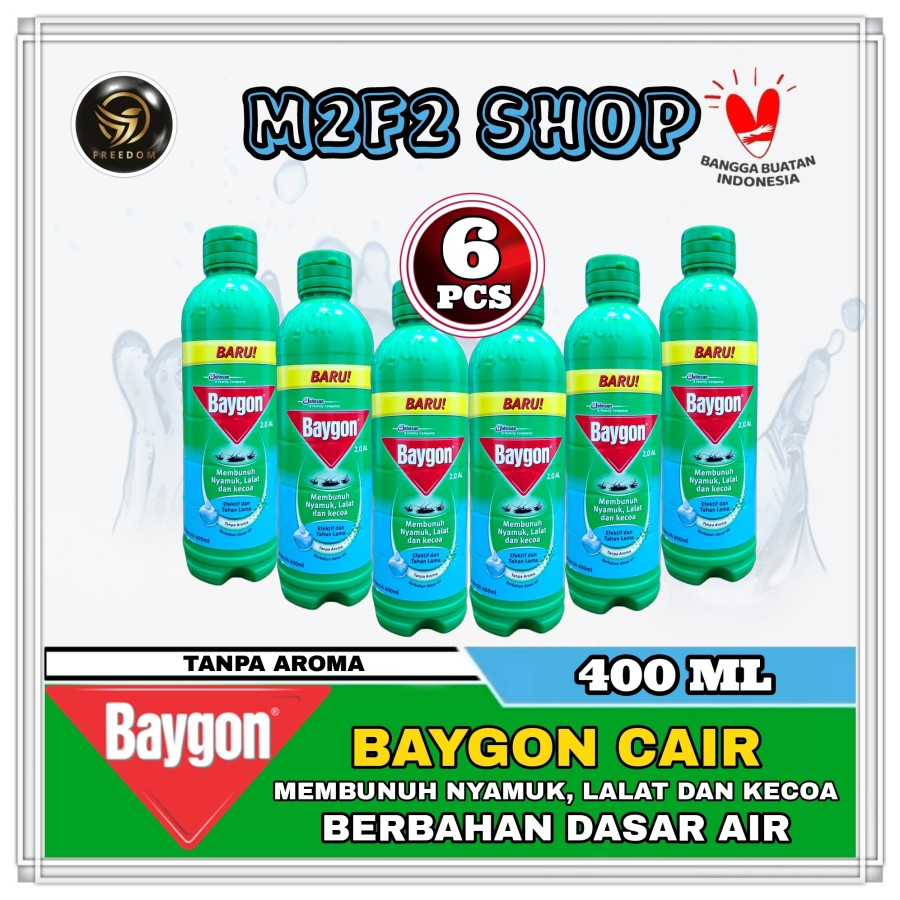 Jual Baygon Liquid Spray Cair Tanpa Aroma Refill 400 ml (Kemasan 6
