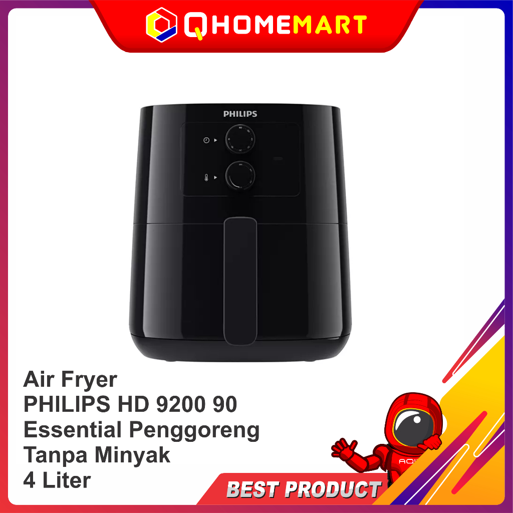 Jual Air Fryer PHILIPS HD 9200 90 Essential Penggoreng Tanpa Minyak 4 ...