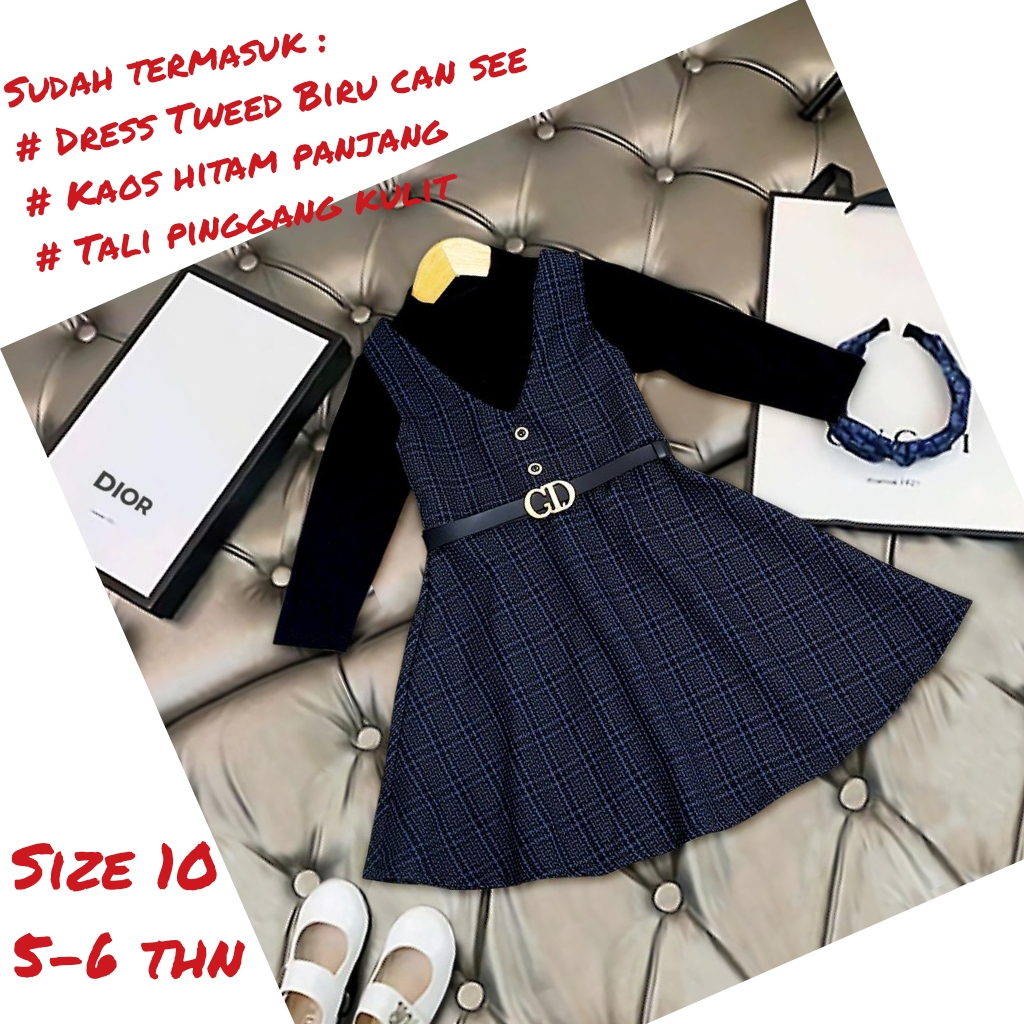 Jual POTO ASLI PRODUCT setelan tweed CC anak perempuan / anak cewe ...