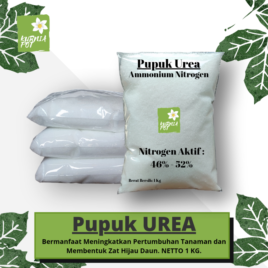 Pupuk Urea Nitrea 1 Kg Media Tanam Nutrisi Penyubur Tanaman dan Daun