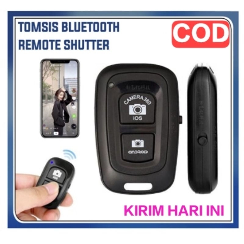 Jual remote bluetooth kamera hp tripod bluetooth remote Tomsis
