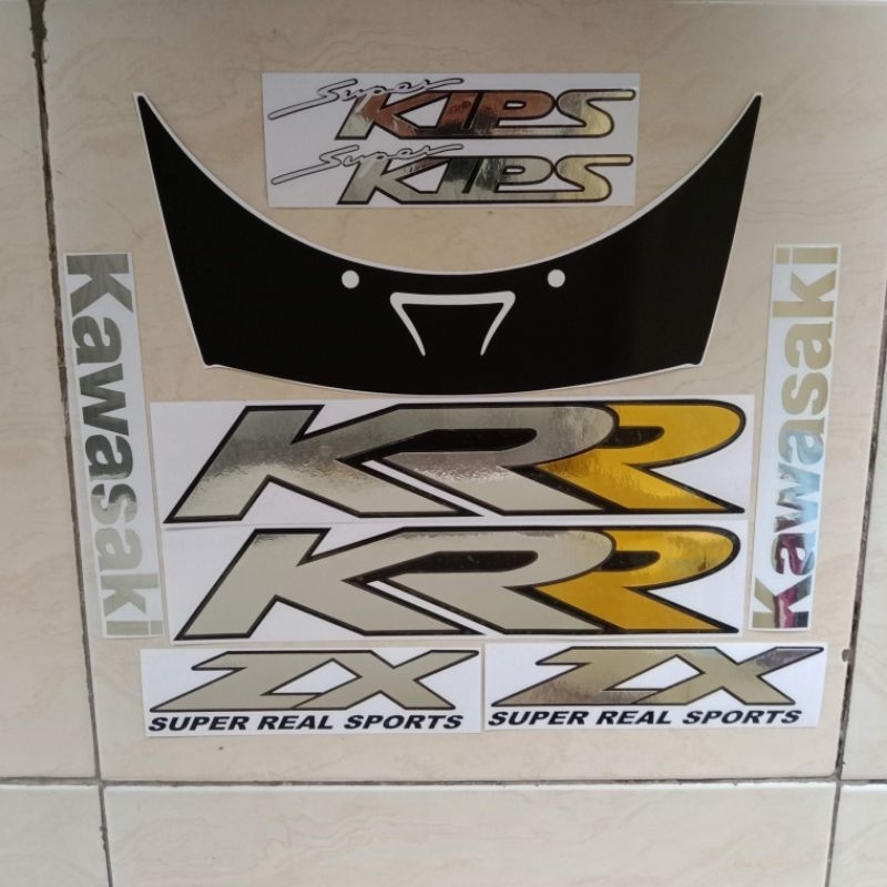 Jual stiker striping ninja rr old krr zx silver crom | Shopee Indonesia