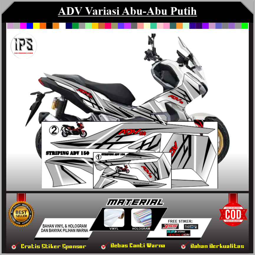 Jual Stiker Striping Variasi Honda Adv Sticker Striping Lis Cutting All Honda Adv Variasi