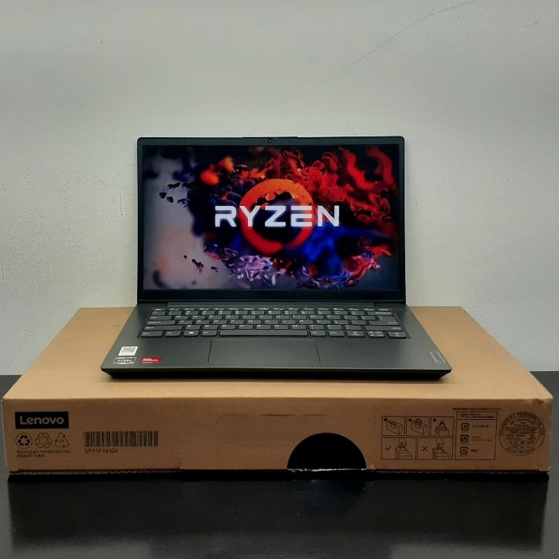 Lenovo V14 G2 ALC Laptop – 14 Zoll Full HD, AMD Ryzen 3 5300U, 8 GB RAM, 256 GB SSD, AMD Radeon Grafik, Windows 10 Home, Spanische QWERTY-Tastatur