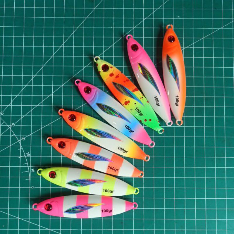 Viper 12 6 Jig Verticali Colt Sniper Metal 150g/5,25oz – Esche Da Pesca Combo, Acqua Dolce E Salata