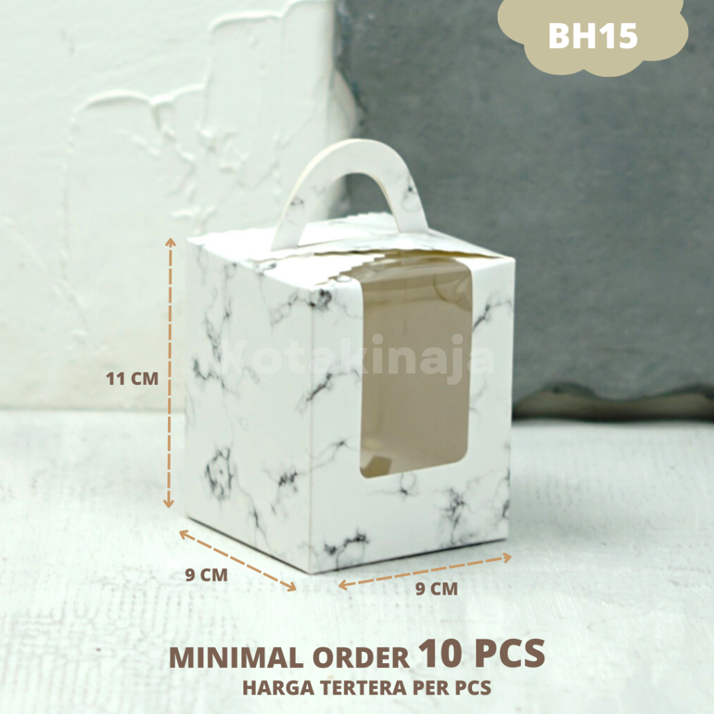 Jual Box Cupcake / Box Cupcake isi 1 / Dus Cupcake / Box Pudding / Box